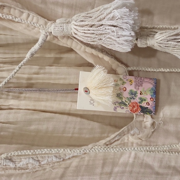 Johnny Was Prairie boho flowy cotton hippy blouse rare new with tags - Picture 4 of 11